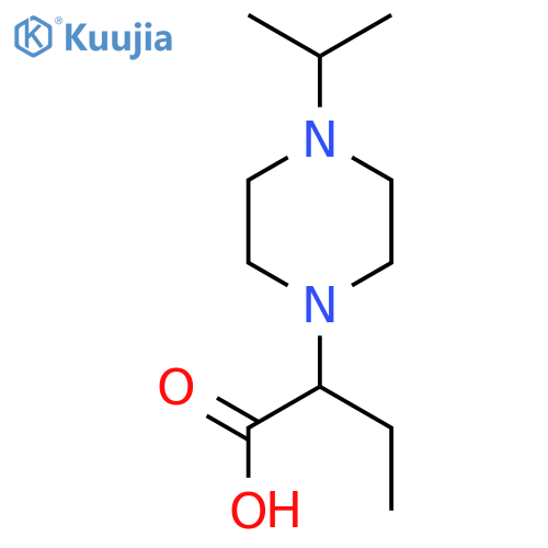 2-4-(propan-2-yl)piperazin-1-ylbutanoic acid structure