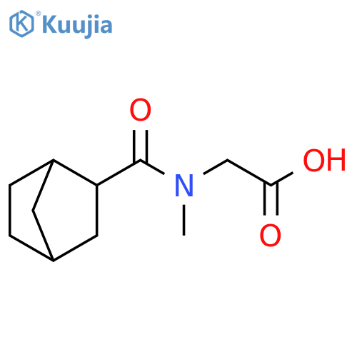 2-(1-{bicyclo2.2.1heptan-2-yl}-N-methylformamido)acetic acid structure