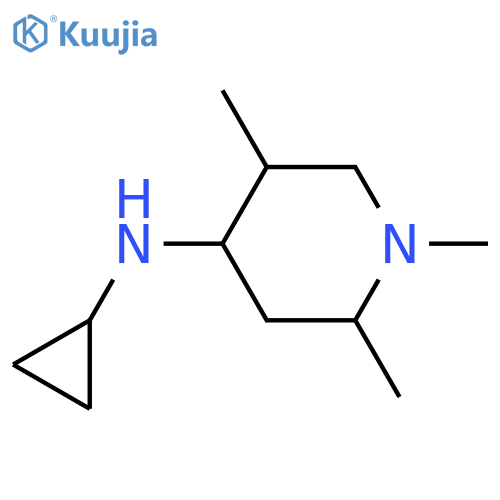 N-cyclopropyl-1,2,5-trimethylpiperidin-4-amine structure