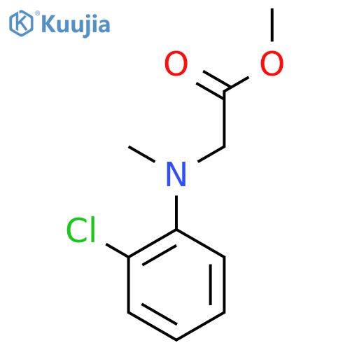 methyl 2-(2-chlorophenyl)-2-(methylamino)acetate structure