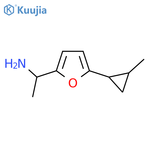 1-5-(2-methylcyclopropyl)furan-2-ylethan-1-amine structure