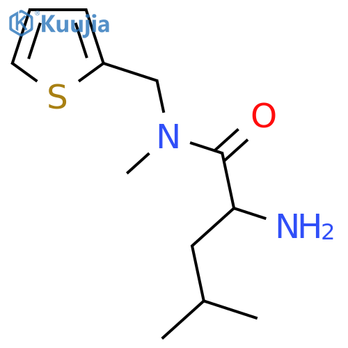 2-amino-N,4-dimethyl-N-(thiophen-2-yl)methylpentanamide structure