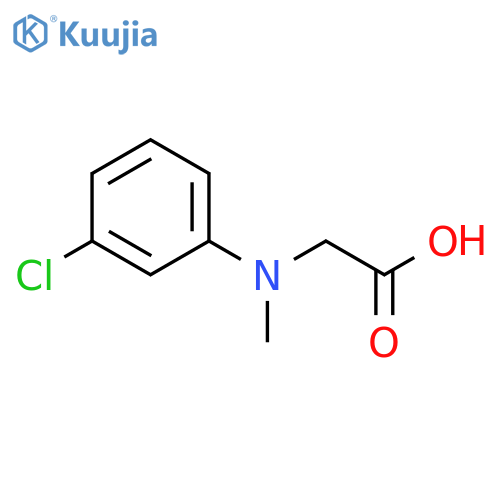 2-(3-chlorophenyl)-2-(methylamino)acetic acid structure