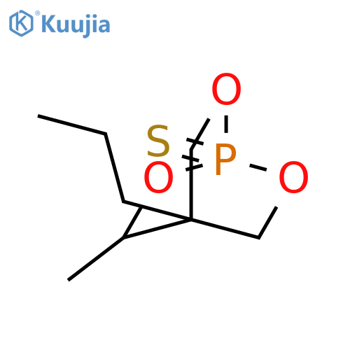 2,6,7-Trioxa-1-phosphabicyclo[2.2.2]octane,3-methyl-4-propyl-, 1-sulfide structure