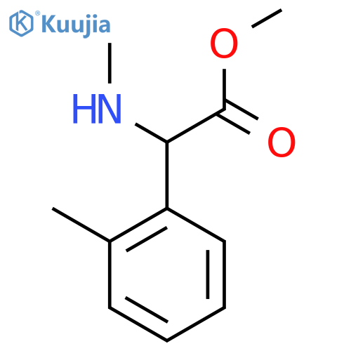 Methyl 2-(methylamino)-2-(2-methylphenyl)acetate structure