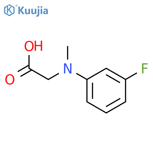 (3-Fluoro-phenyl)-methylamino-acetic acid structure