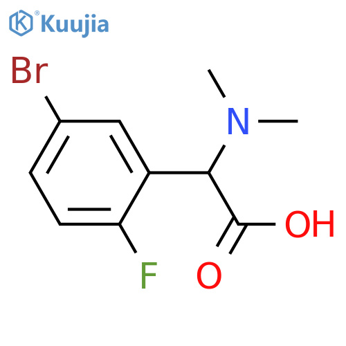 2-(5-Bromo-2-fluorophenyl)-2-(dimethylamino)acetic acid structure