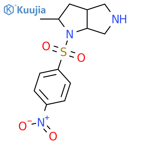 2-Methyl-1-(4-nitrobenzenesulfonyl)-octahydropyrrolo[2,3-c]pyrrole structure