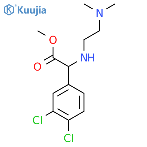 methyl 2-(3,4-dichlorophenyl)-2-{2-(dimethylamino)ethylamino}acetate structure