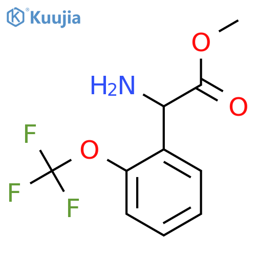 methyl 2-amino-2-2-(trifluoromethoxy)phenylacetate structure