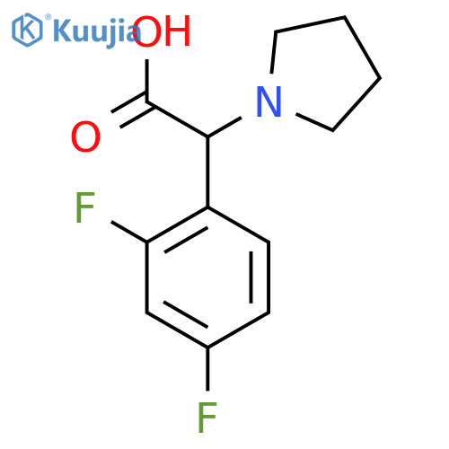 (2,4-Difluoro-phenyl)-pyrrolidin-1-yl-acetic acid structure