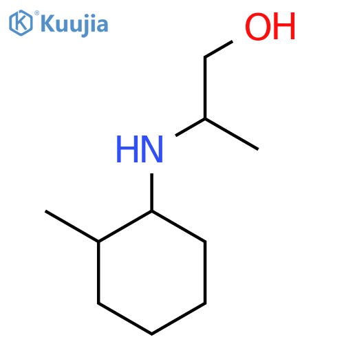 2-[(2-methylcyclohexyl)amino]propan-1-ol structure