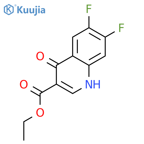 Ethyl 6,7-difluoro-4-oxo-1,4-dihydroquinoline-3-carboxylate structure