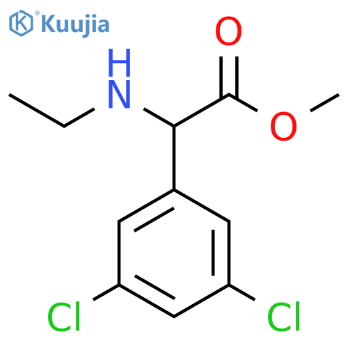 methyl 2-(3,5-dichlorophenyl)-2-(ethylamino)acetate structure