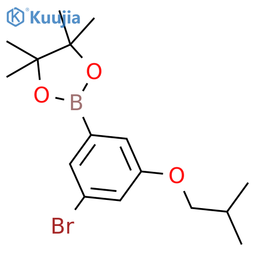 3-Bromo-5-isobutoxyphenylboronic acid, pinacol ester structure