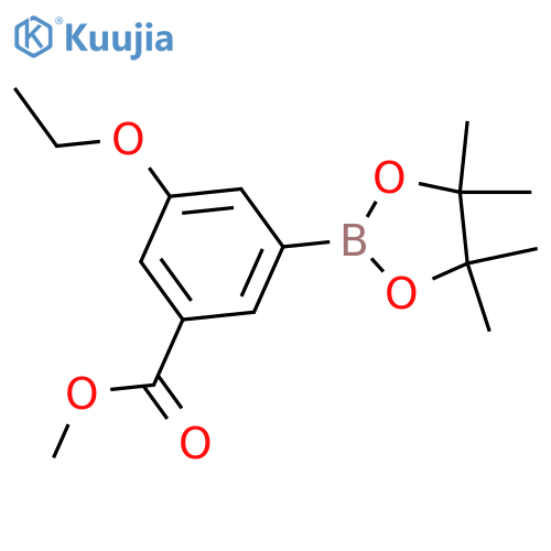 3-Ethoxy-5-(methoxycarbonyl)phenylboronic acid, pinacol ester structure