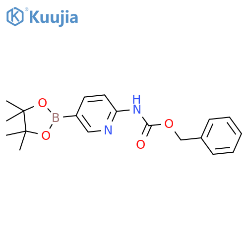 2-Cbz-Aminopyridine-5-boronic acid, pinacol ester structure