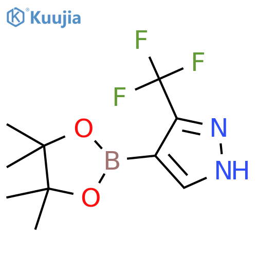 4-(tetramethyl-1,3,2-dioxaborolan-2-yl)-3-(trifluoromethyl)-1H-pyrazole structure