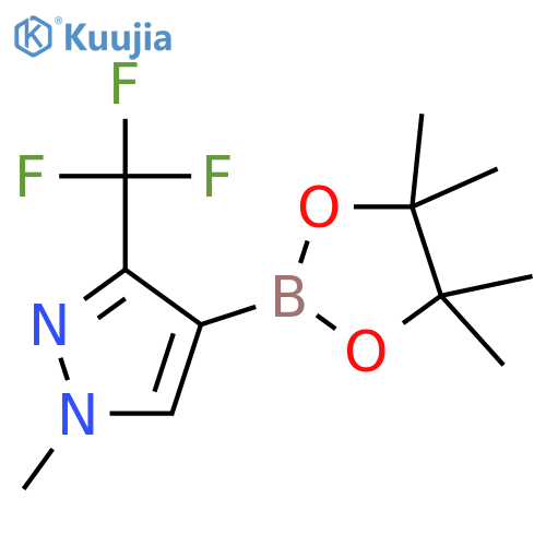 1-methyl-4-(tetramethyl-1,3,2-dioxaborolan-2-yl)-3-(trifluoromethyl)-1H-pyrazole structure