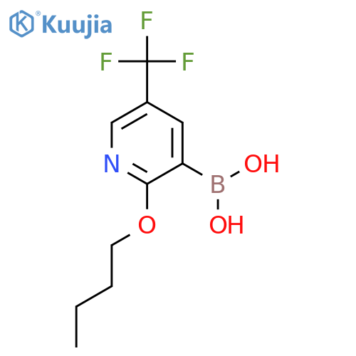 2-Butoxy-5-(trifluoromethyl)pyridine-3-boronic acid structure