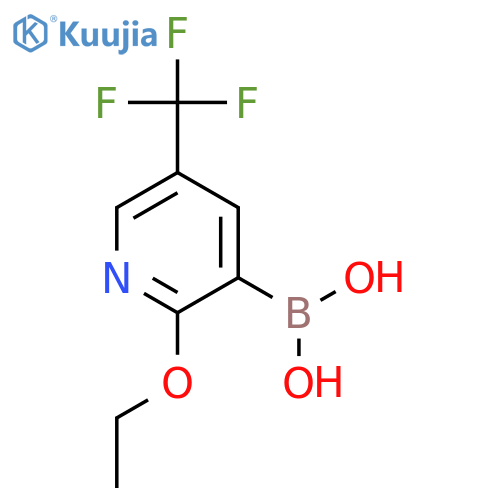 2-Ethoxy-5-(trifluoromethyl)pyridine-3-boronic acid structure