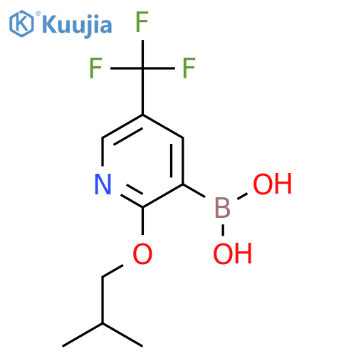 2-Isobutoxy-5-(trifluoromethyl)pyridine-3-boronic acid structure