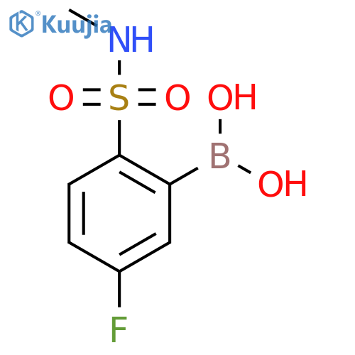5-Fluoro-2-(N-methylsulfamoyl)phenylboronic acid structure