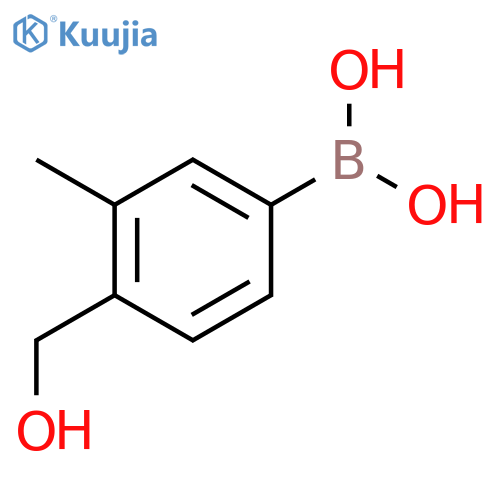 4-Hydroxymethyl-3-methylphenylboronic acid structure