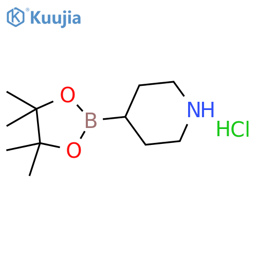 piperidine-4-boronic acid pinacol ester HCl structure