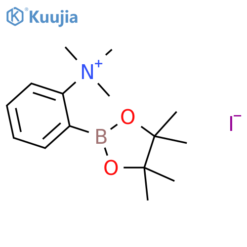 N,N,N-Trimethyl-2-(4,4,5,5-tetramethyl-1,3,2-dioxaborolan-2-yl)benzenaminium Iodide structure