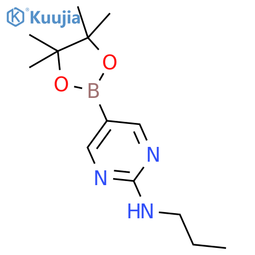N-Propyl-5-(4,4,5,5-tetramethyl-1,3,2-dioxaborolan-2-yl)pyrimidin-2-amine structure