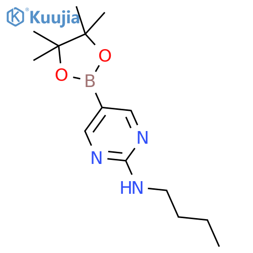 N-Butyl-5-(4,4,5,5-tetramethyl-1,3,2-dioxaborolan-2-yl)pyrimidin-2-amine structure