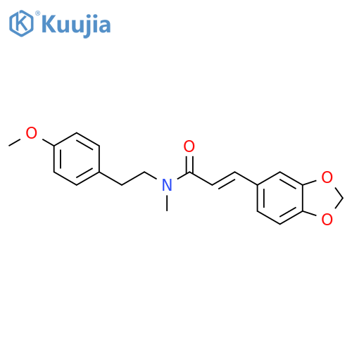 2-Propenamide,3-(1,3-benzodioxol-5-yl)-N-[2-(4-methoxyphenyl)ethyl]-N-methyl-, (2E)- structure
