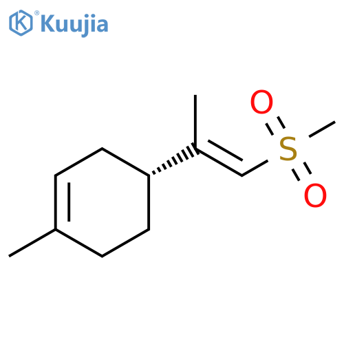 Cyclohexene, 1-methyl-4-[1-methyl-2-(methylsulfonyl)ethenyl]-, [R-(E)]- (9CI) structure