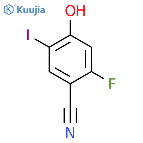 2-Fluoro-4-hydroxy-5-iodo-benzonitrile- structure
