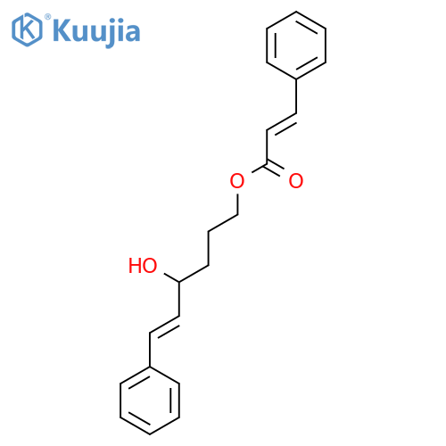 2-Propenoic acid, 3-phenyl-, 4-hydroxy-6-phenyl-5-hexenyl ester structure