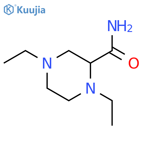 2-Piperazinecarboxamide,N,N-diethyl- structure