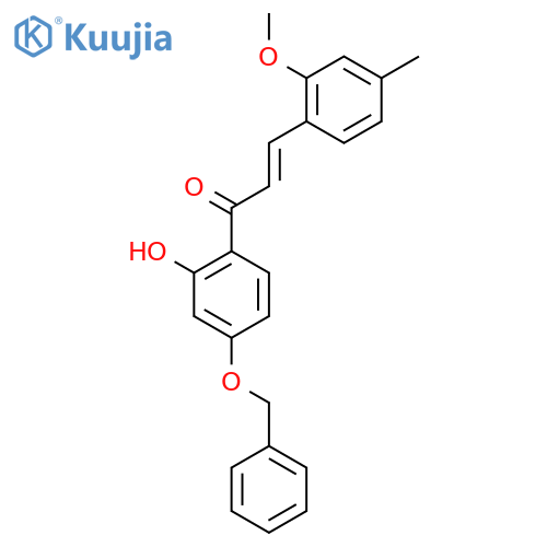 (E)-1-(4-(Benzyloxy)-2-hydroxyphenyl)-3-(2-methoxy-4-methylphenyl)prop-2-en-1-one structure
