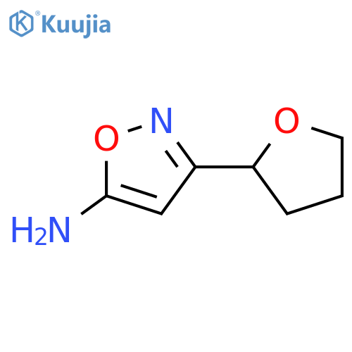3-(oxolan-2-yl)-1,2-oxazol-5-amine structure