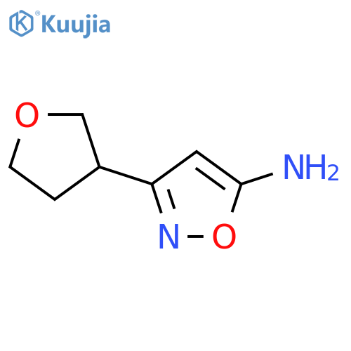3-(oxolan-3-yl)-1,2-oxazol-5-amine structure