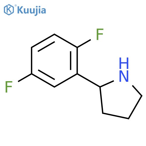 (2R)-2-(2,5-difluorophenyl)pyrrolidine structure