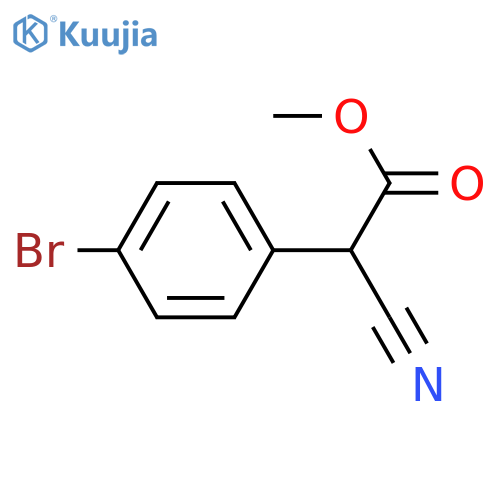 Methyl 2-(4-bromophenyl)-2-cyanoacetate structure