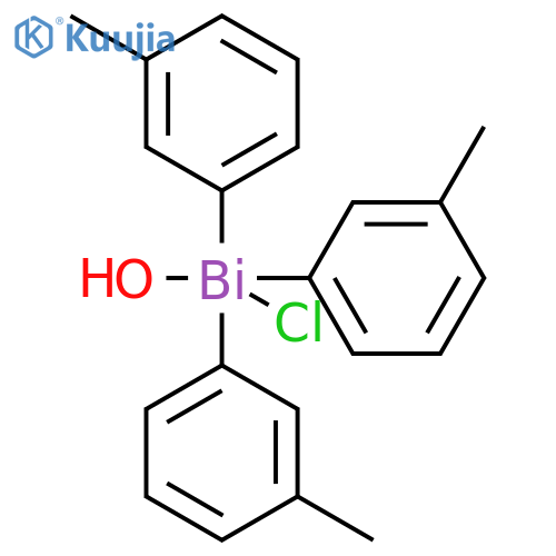 Bismuth, chlorohydroxytris(3-methylphenyl)- structure