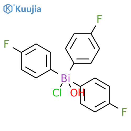 Bismuth, chlorotris(4-fluorophenyl)hydroxy- structure