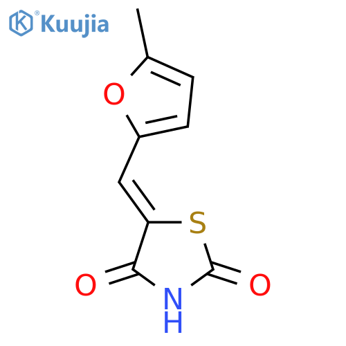 (5Z)-5-[(5-methylfuran-2-yl)methylidene]-1,3-thiazolidine-2,4-dione structure