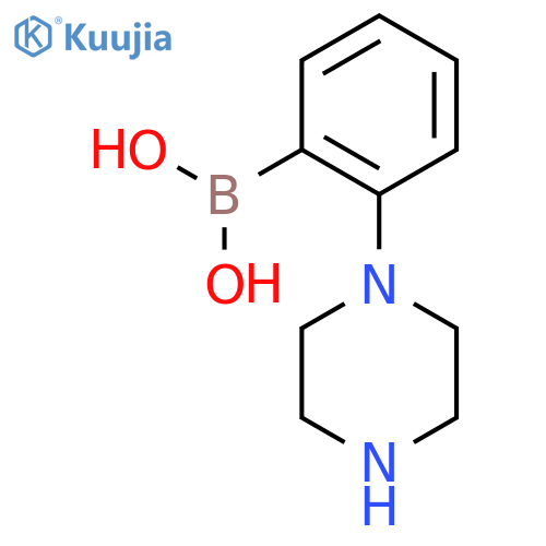B-[2-(1-piperazinyl)phenyl]-Boronic acid structure