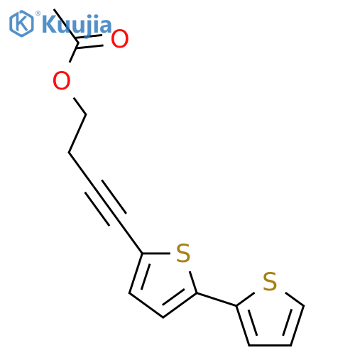 3-Butyn-1-ol,4-[2,2'-bithiophen]-5-yl-, 1-acetate structure