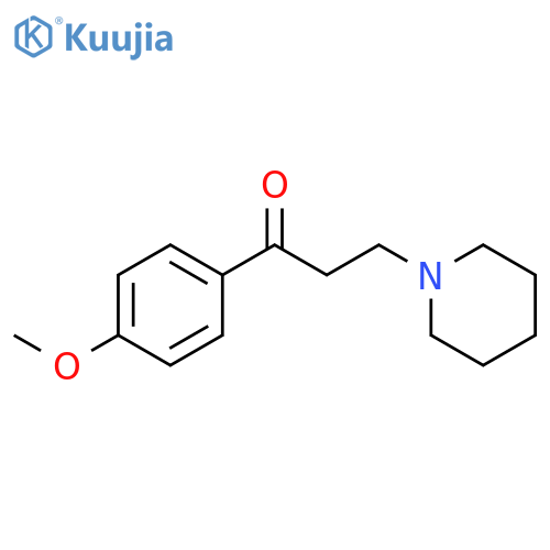 1-Propanone, 1-(4-methoxyphenyl)-3-(1-piperidinyl)- structure