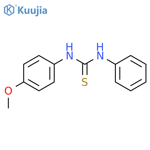 Thiourea,N-(4-methoxyphenyl)-N'-phenyl- structure