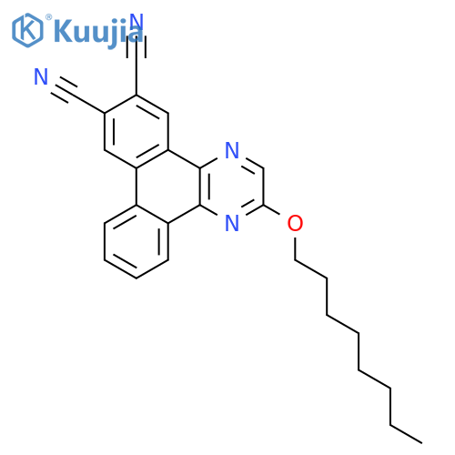 Dibenzo[f,h]quinoxaline-10,11-dicarbonitrile, 3-(octyloxy)- structure